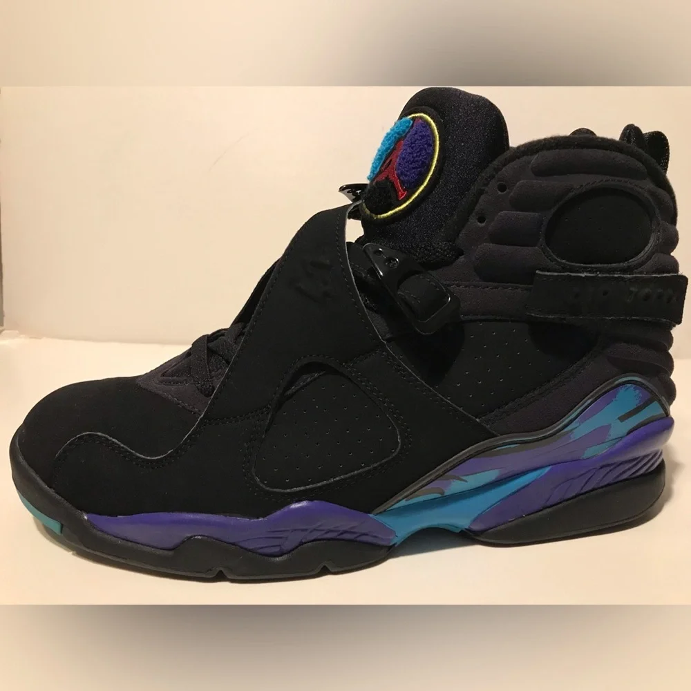 Vintage 2007 NIKE AIR JORDAN 8 VIII AQUA Sz 10 RECIEPT Supreme Sb I IV V VI XI X